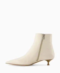 Agl Enkellaars Lenor Bootie Off White*Dames Laarzen