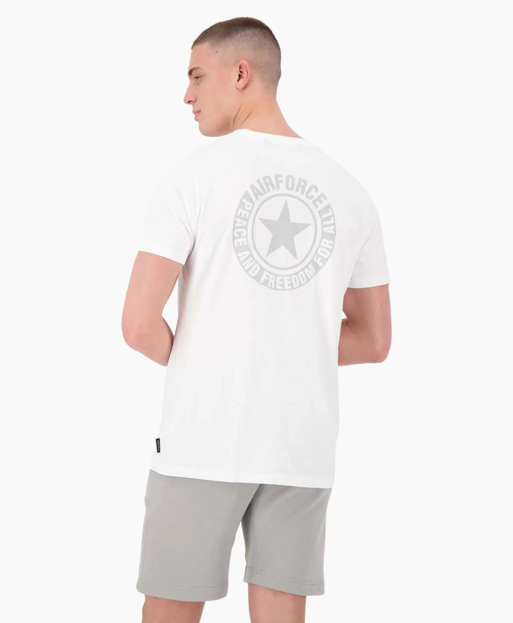 Airforce T-Shirt Wording/Logo Wit*Heren T-Shirts