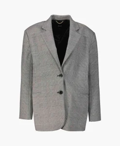 Alix The Label Blazer Woven Special Checked Zwart*Dames Blazers