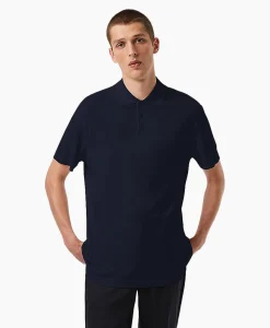 Alpha Tauri Polo Japin Donker Blauw*Heren Polo's