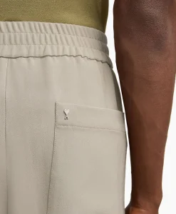 Ami Paris Broek Elastic Waist Taupe*Heren Broeken