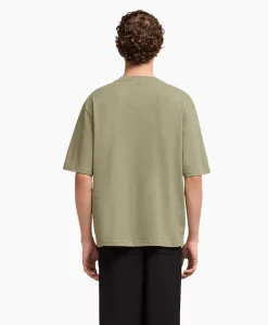 Ami Paris T-Shirt Korte Mouw Ami De Coeur Khaki*Heren T-Shirts