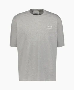 Ami Paris T-Shirt Korte Mouw Ami Am Antraciet*Heren T-Shirts