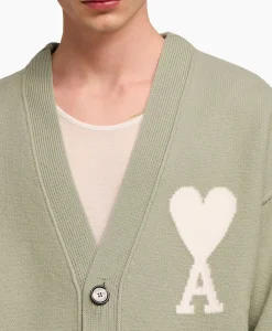 Ami Paris Vest Off White Adc Zand*Heren Vesten