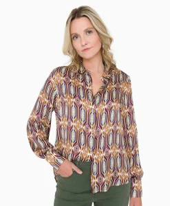 Anna Van Toor Blouse 32A05-03313 Beige*Dames Blouses