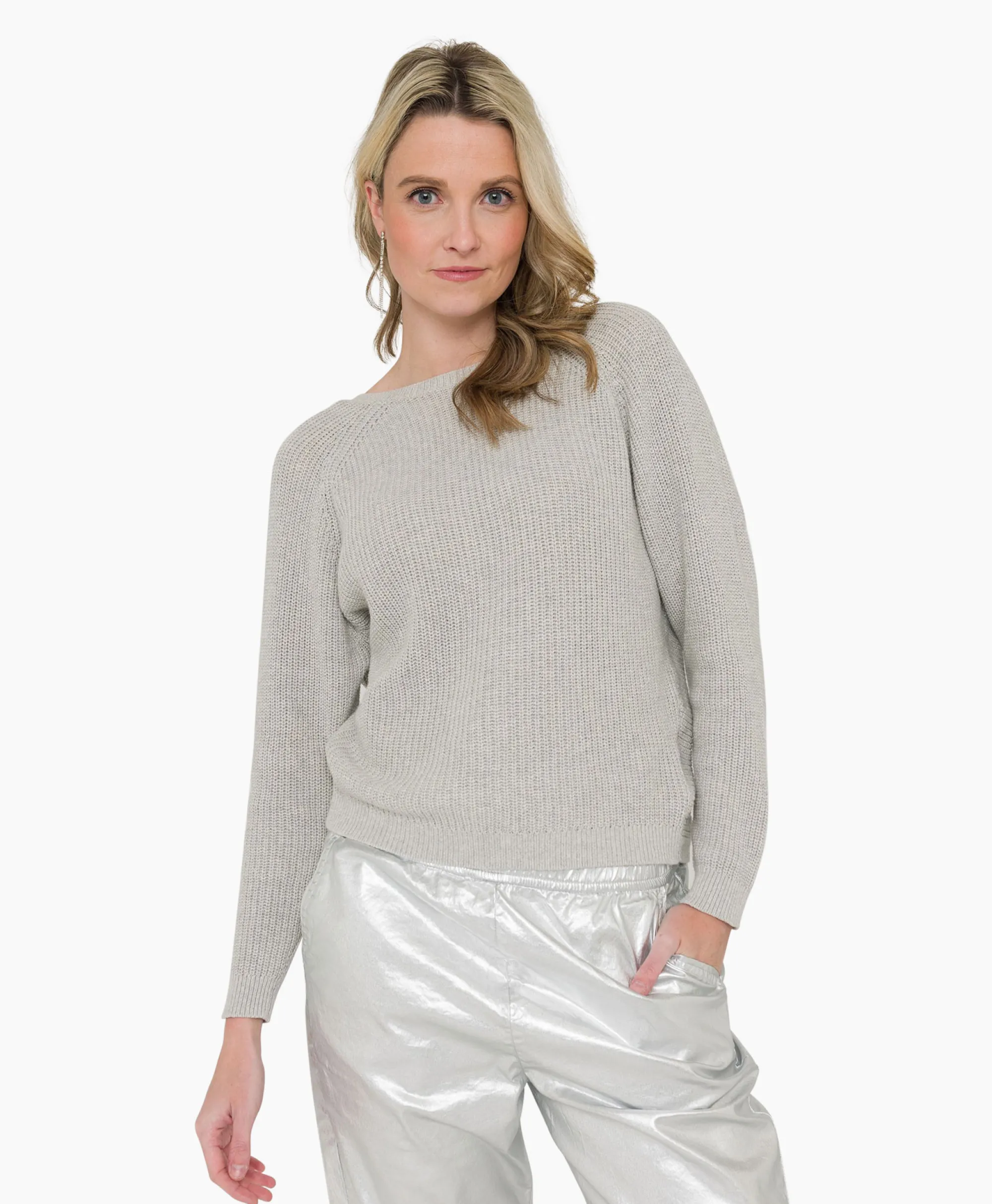 Anna Van Toor Pullover 21A09-02818B Licht Grijs*Dames Truien