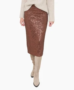 Anna Van Toor Rok 74A03-02616B Brons*Dames Rokken