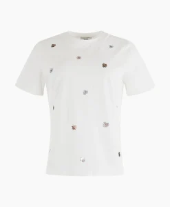 Anna Van Toor T-Shirt Korte Mouw 08A04-03629 Off White*Dames T-Shirts & Tops