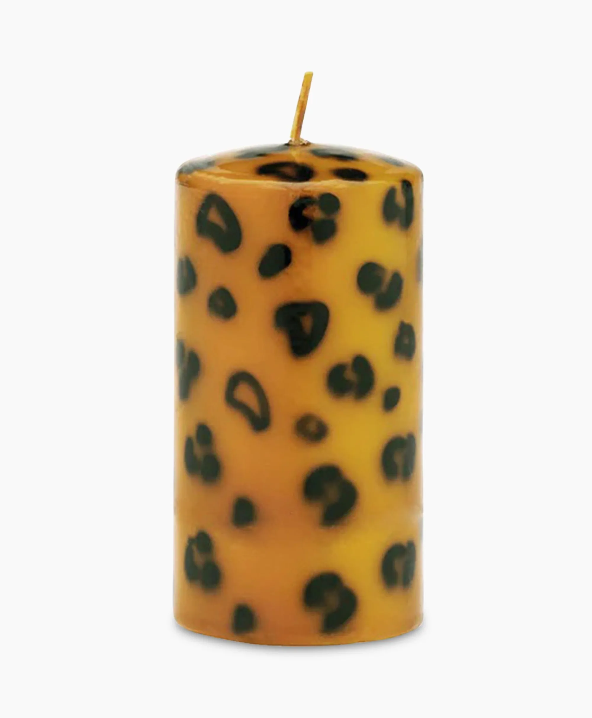 Anna+nina Kaars Small Leopard Print Pillar Candle Bruin*Lifestyle Lifestyle