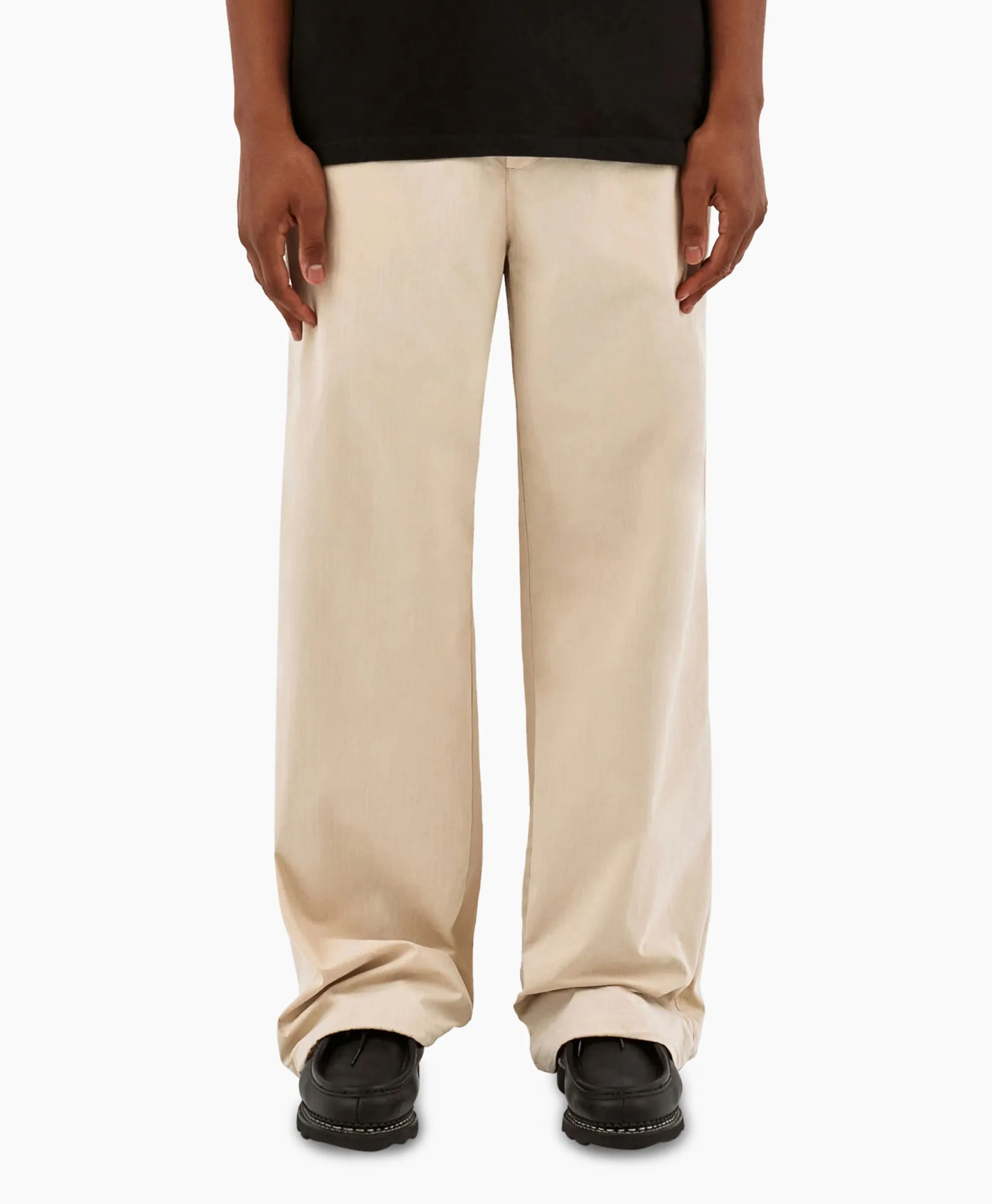 Arte Antwerp Broek Oversized Drawstring Off White*Heren Broeken