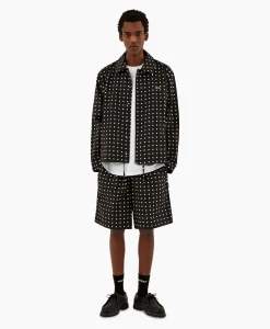 Arte Antwerp Jack Coach Heart Print Zwart*Heren Jassen