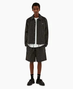 Arte Antwerp Korte Broek Heat Print Zwart*Heren Broeken