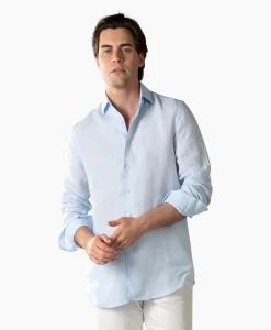Aurelien Overhemd Seaside Shirt Licht Blauw*Heren Overhemden