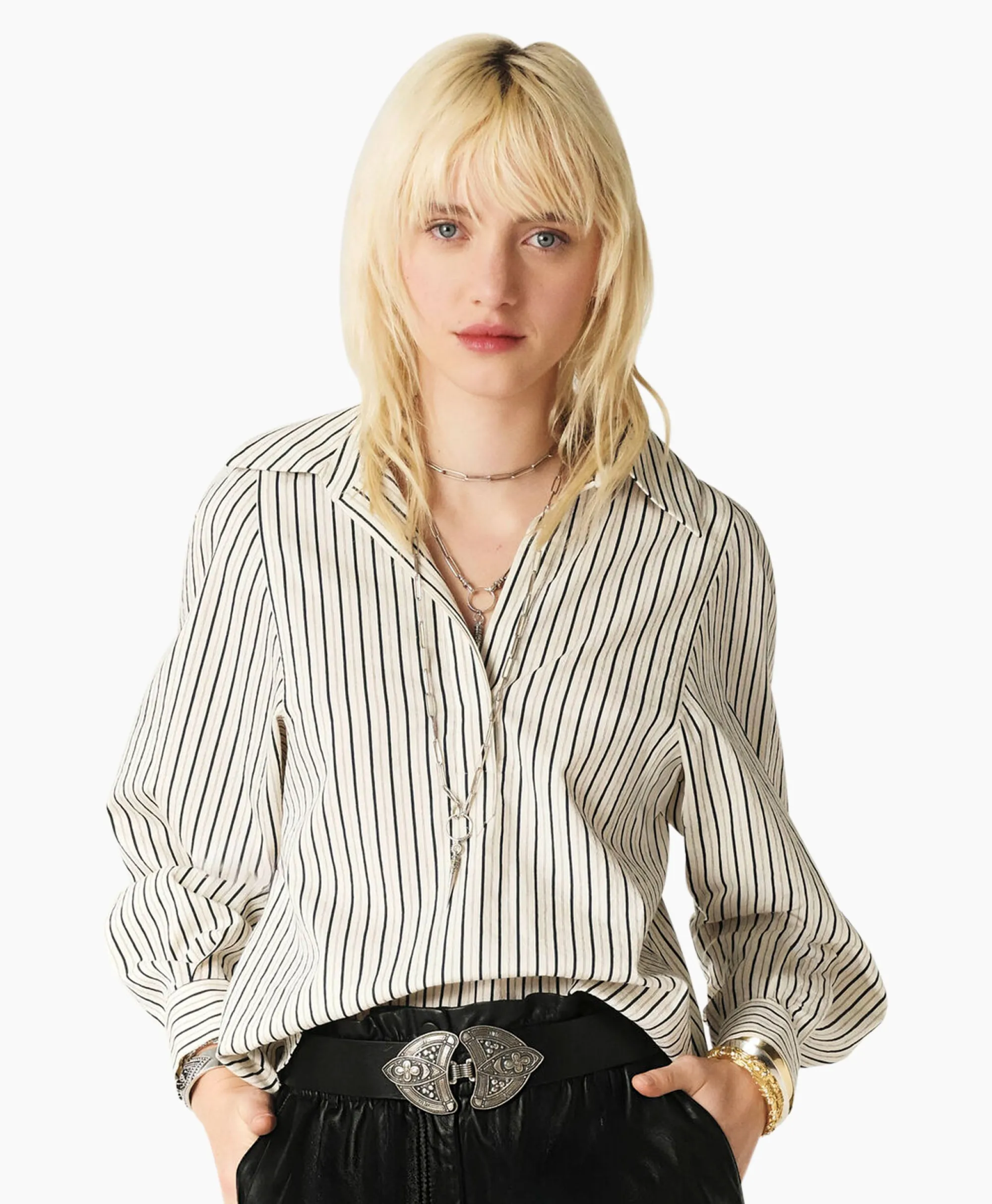 Ba&sh Ba&Sh Blouse Felicia Ecru*Dames Blouses