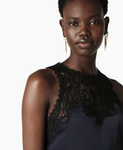 Ba&sh Ba&Sh Top Clea Donker Blauw*Dames T-Shirts & Tops