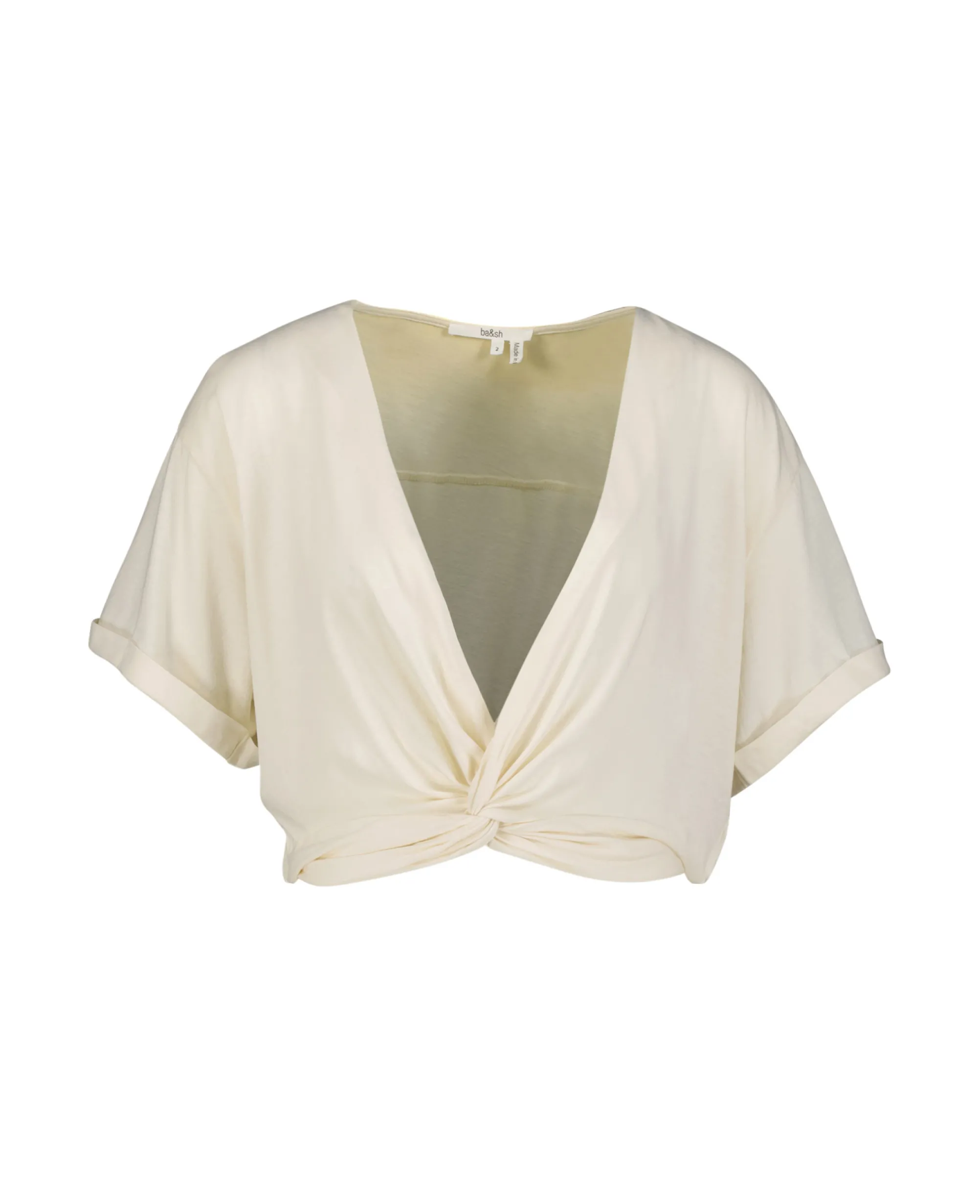 Ba&sh Ba&Sh T-Shirt Korte Mouw Denali Ecru*Dames T-Shirts & Tops