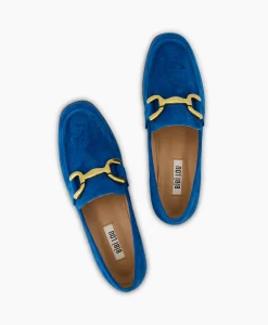 Bibi Lou Loafer Suede Blauw*Dames Instappers