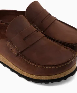 Birkenstock Instapper Naples Bruin*Heren Instappers