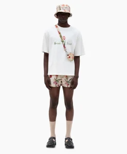 Bram's Fruit Bram's Fruit T-Shirt Korte Mouw Tulip Aquarel Wit*Heren T-Shirts