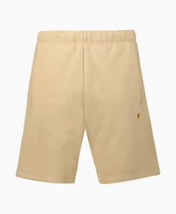 Carhartt Wip Korte Broek Chase Sweat Beige*Heren Broeken