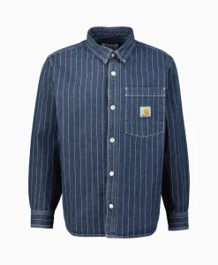 Carhartt Wip Overshirt Orlean Donker Blauw*Heren Jassen