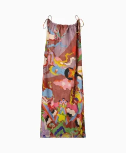 Chufy Maxi Jurk Rain Bordeaux*Dames Bruiloftskleding