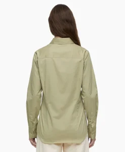 Closed Blouse Waisted Beige*Dames Blouses