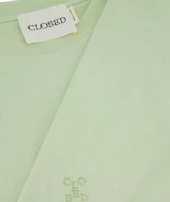 Closed T-Shirt Korte Mouw Turn Up Licht Groen*Dames T-Shirts & Tops
