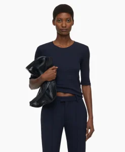 Closed T-Shirt Korte Mouw Crewneck Short Sleeve Donker Blauw*Dames T-Shirts & Tops