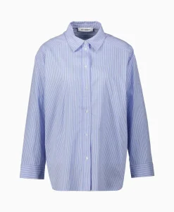 Co'couture Co'Couture Blouse Double Cuff Stripe Licht Blauw*Dames Blouses