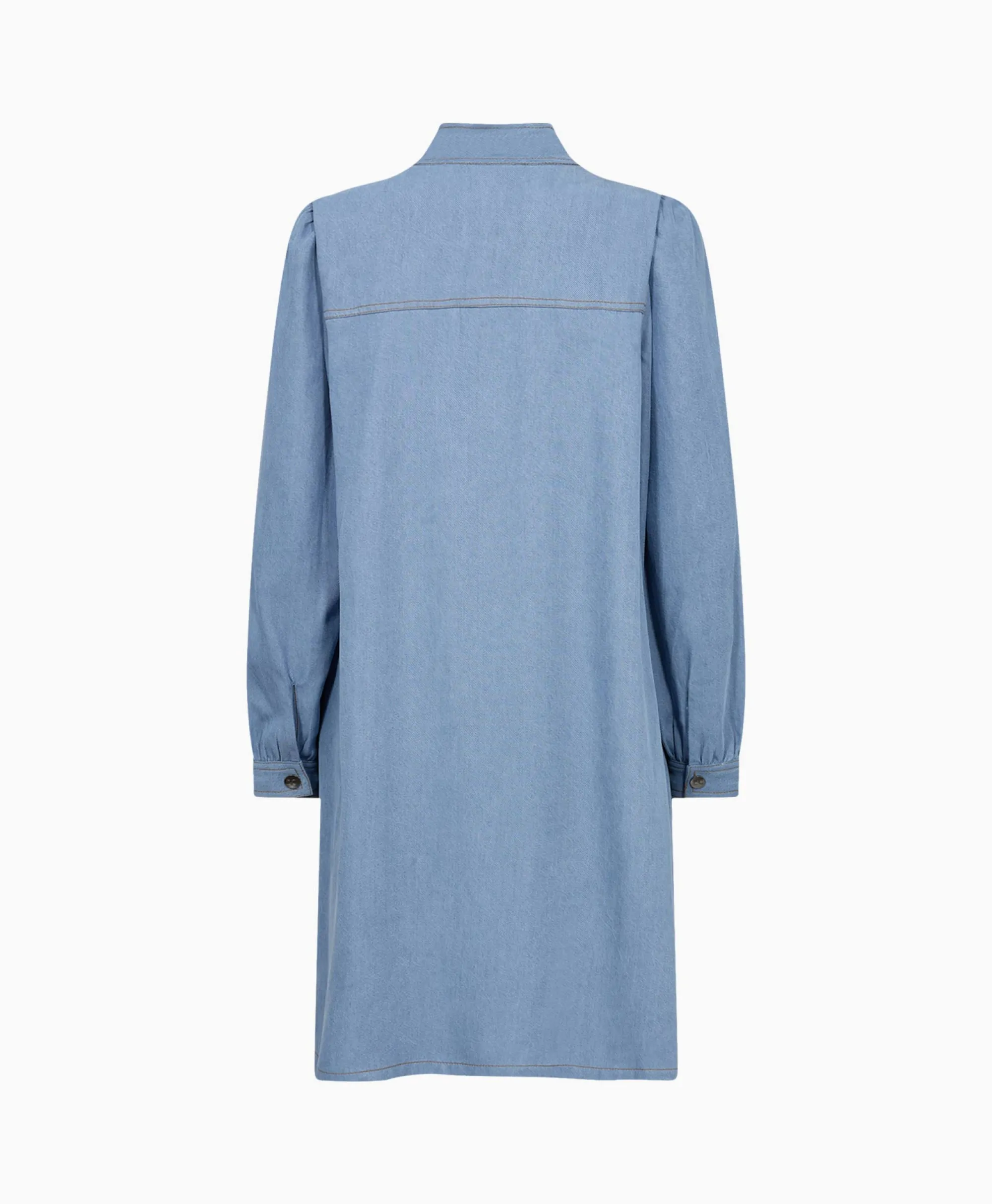 Co'couture Co'Couture Mini Jurk Titus Denim Bow Blauw*Dames Jurken