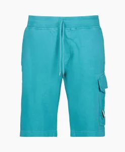Cp Company Korte Broek Short Fleece Cargo Blauw*Heren Broeken