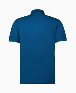 Cp Company Polo Stretch Piquet Striped Collar Blauw*Heren Polo's