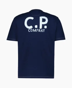 Cp Company T-Shirt Indigo Jersey Blauw*Heren T-Shirts