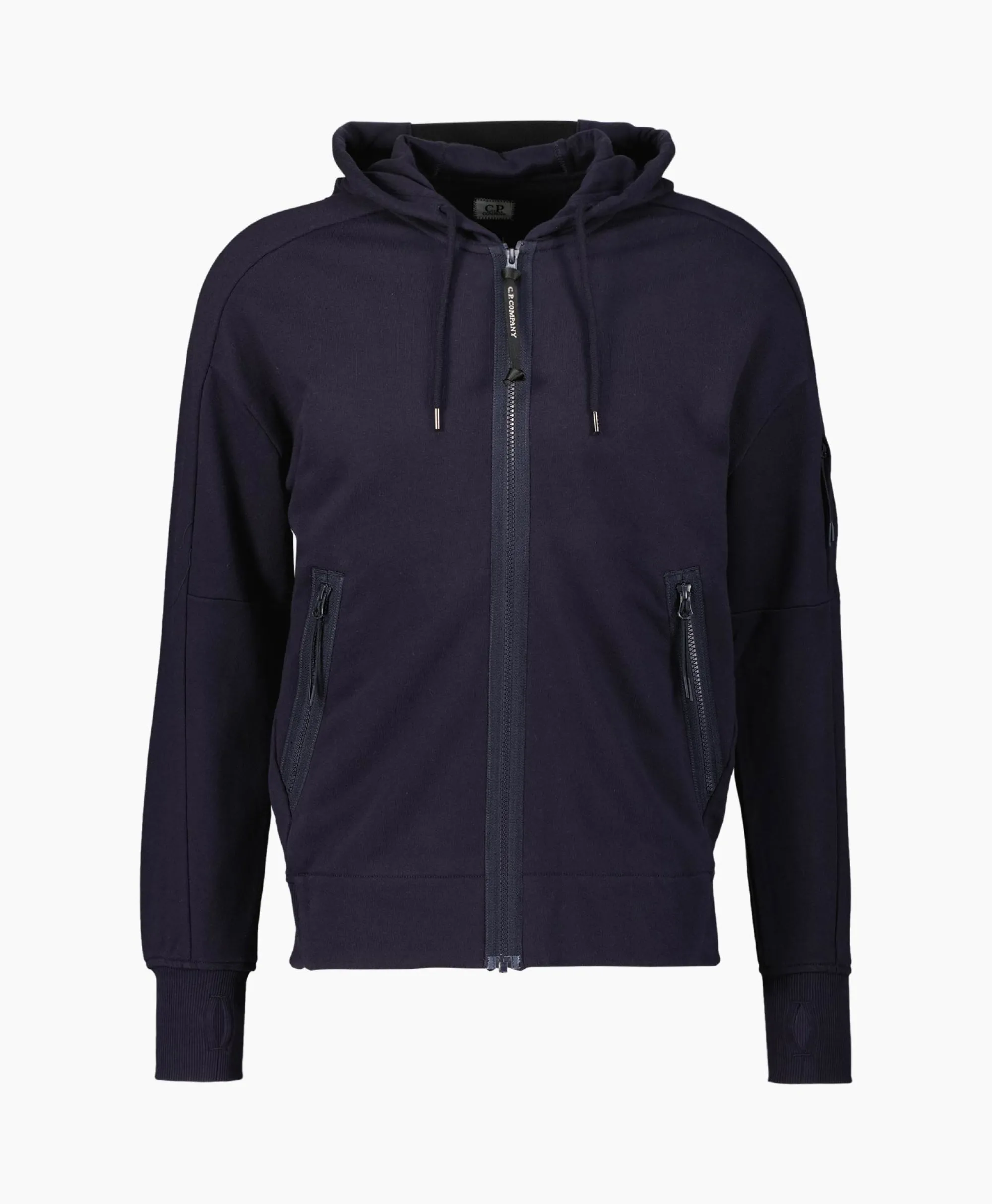 Cp Company Vest Diagonal Raised Fleece Zipped Donker Blauw*Heren Vesten