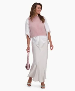 D'arc D'Arc Midi Rok Padova Beige*Dames Rokken