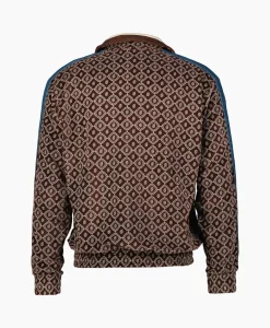 Drole De Monsieur Jack La Veste Survet' Velours Monogramme Bruin*Heren Vesten