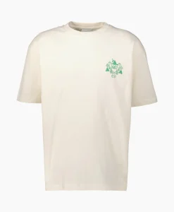 Drole De Monsieur T-Shirt Korte Mouw Blason Off White*Heren T-Shirts