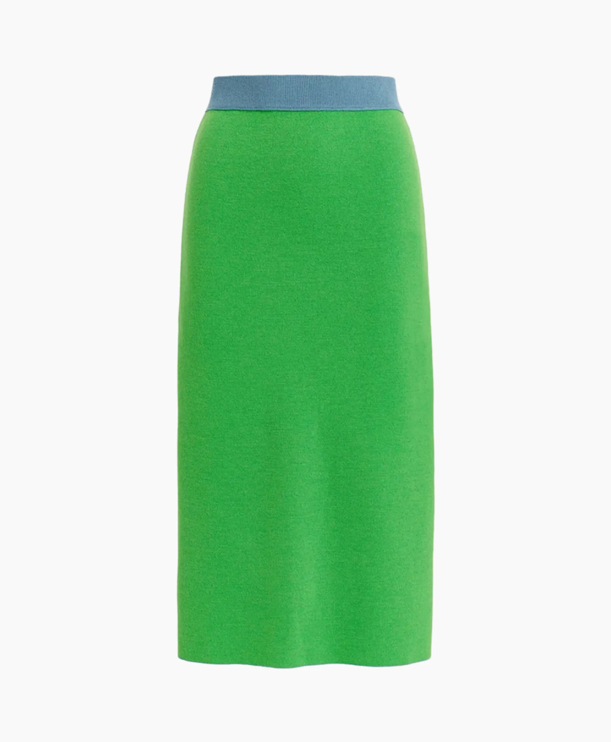 Essentiel Antwerp Midi Rok Folder Blauw*Dames Rokken