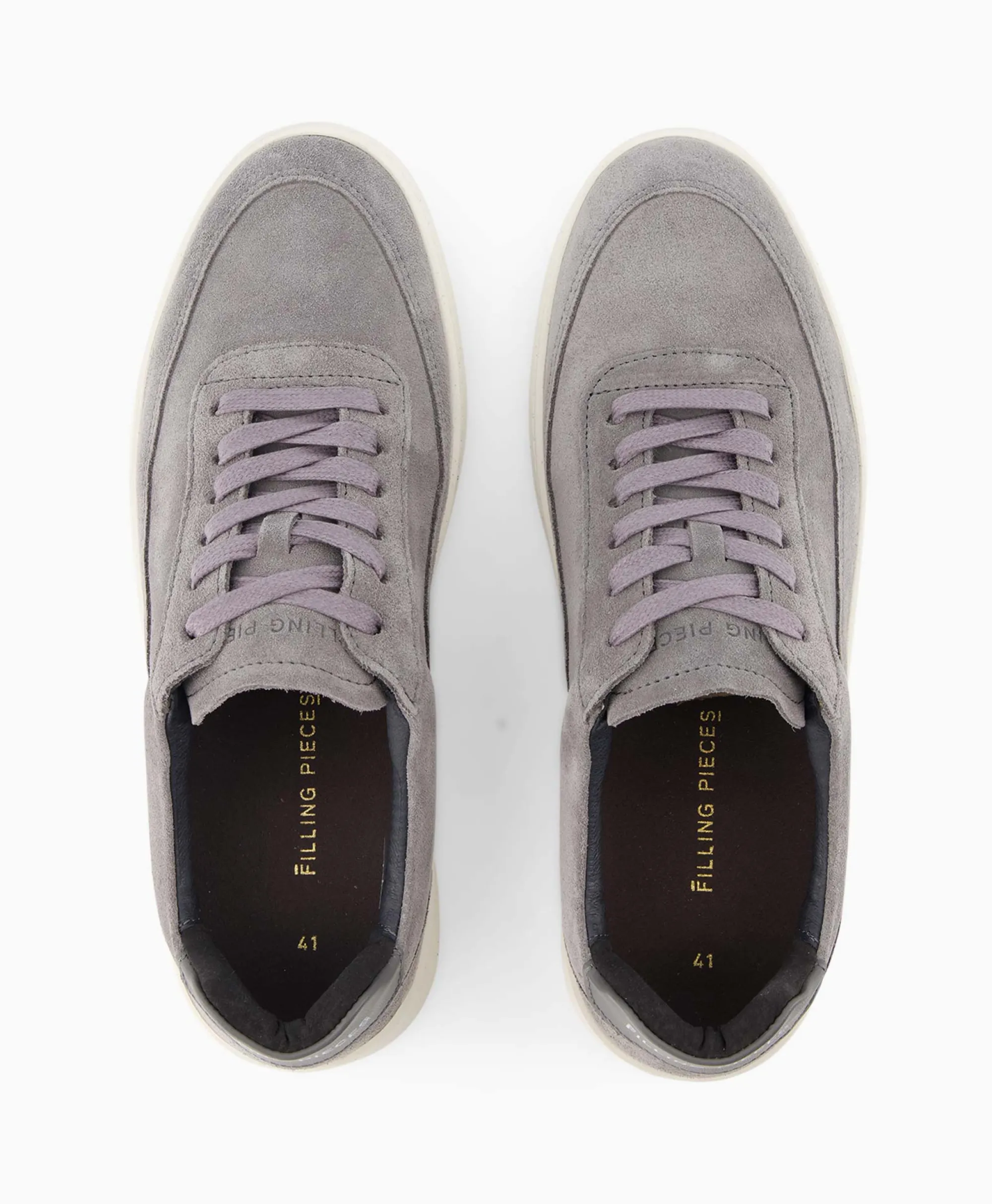 Filling Pieces Sneaker Mondo Suede Organic Grijs*Heren Sneakers