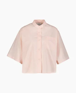 Forte_forte Blouse Bci Cotton Popeline Half Sleeves Rose*Dames Blouses