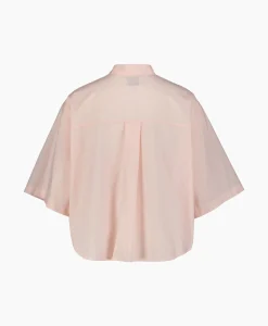 Forte_forte Blouse Bci Cotton Popeline Half Sleeves Rose*Dames Blouses