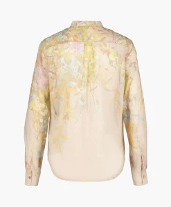 Forte_forte Blouse Heaven Print Cotton Silk Voile Grandfather Rose*Dames Blouses