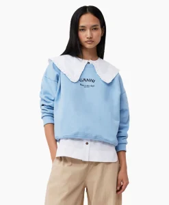 Ganni Pullover Isoli Oversized Blauw*Dames Truien