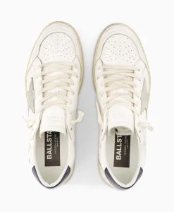 Golden Goose Sneaker Ballstar Leather Upper Suede Star Shiny Le Off White*Heren Sneakers