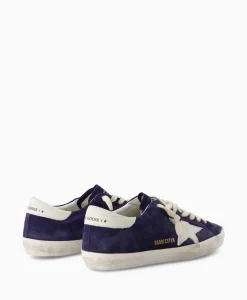 Golden Goose Sneaker Super Star Suede Donker Blauw*Heren Sneakers