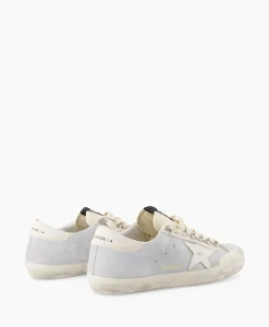 Golden Goose Sneaker Super Star Suede Licht Grijs*Heren Sneakers