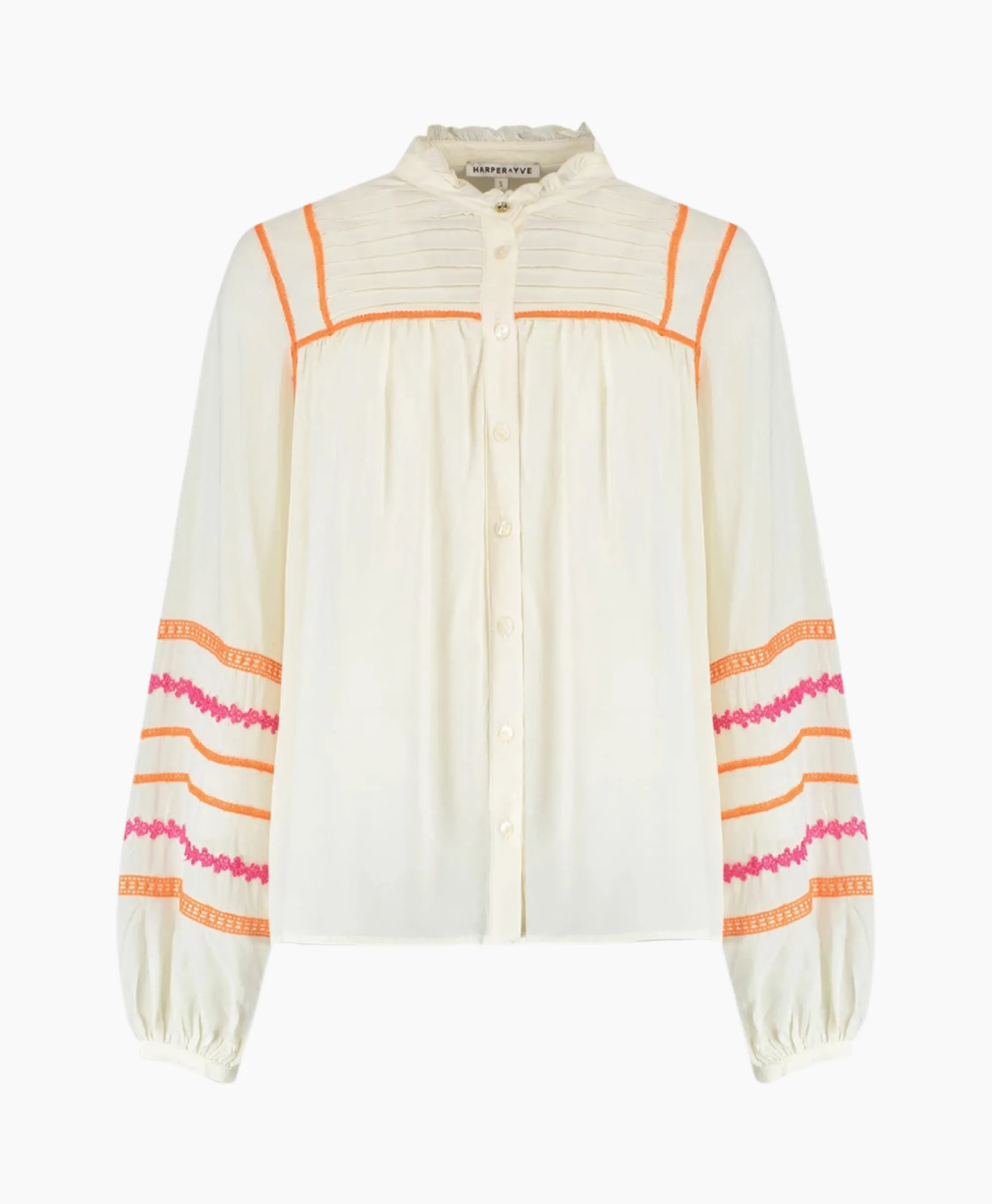 Harper & Yve Harper & Yve Blouse Taylor-Ls Off White*Dames Blouses