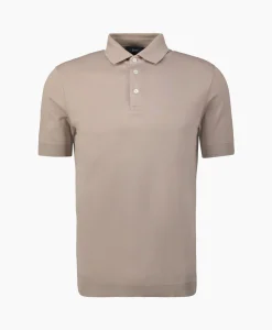 Herno Polo Knitted Taupe*Heren Polo's