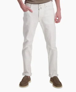 Jacob Cohen Jeans 5 Pkt Slim Fit Bard Wit*Heren Broeken